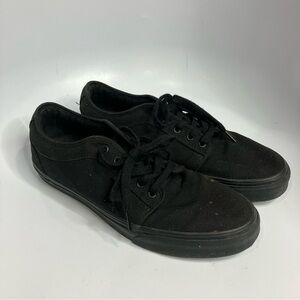 Vans Black Canvas Low-Top Sneakers